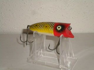 Vintage Heddon Baby Lucky 13 - Frog Scale Color