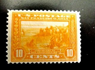 Us Stamps - - Scott 400 10c Panama - Pacific Expo Series F - Vf Og Nh