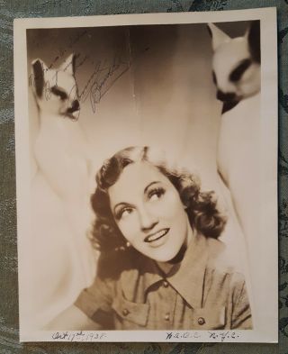 1938 Connie Boswell Boswell Sisters Signed 8x10 Photograph