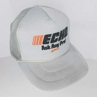 Vintage 80s Echo Foam Mesh Snapback Trucker Farmer Hat Nissun