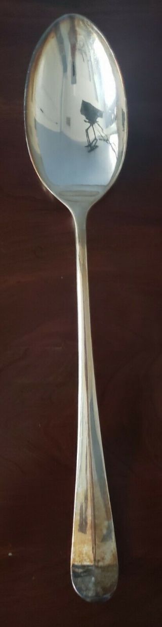 Vintage Leonard Silver - Plated 13 " Serving Spoon,  Made In Italy