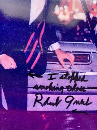 Robert Goulet Autographed Signed 8 X 10 Photo “I Stopped Smoking These” Auth 2