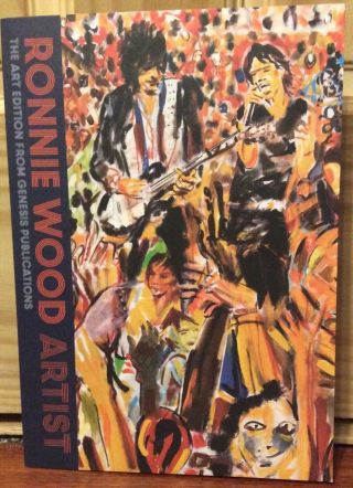 Ronnie Wood Artist Art Edition Rolling Stones Genesis Publications 8x12 Brochure