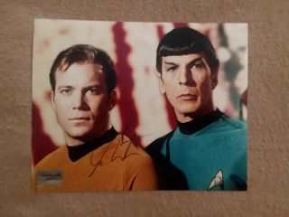 William Shatner Autographed 8 X 10 Color Picture;