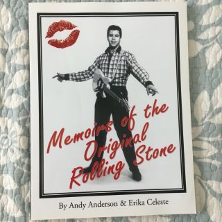 Book:memory Of An Rolling Stone Autographed By Andy Anderson Rock 