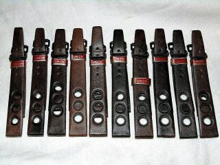10 X Vintage Union Leather Rally Racing Watch Bands Nos
