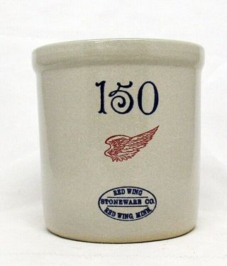 Red Wing Pottery Stoneware Miniature 150 Gallon Crock 1st Lutheran Church
