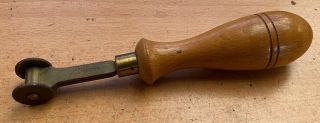 A Vintage E Preston Leather Marking Roller Tool Ep