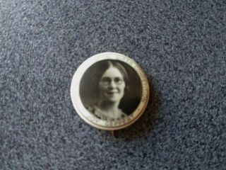 Vintage Tottenham Hospital Queen Competition Pin Back Badge Joy Geppert