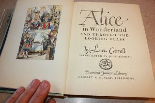 Alice in Wonderland/Through The Looking Glass Vintage HB Book,  1946 - 1st Edition 3