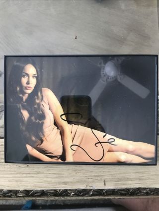 Megan Fox Signed Autograph Framed 5 X 7