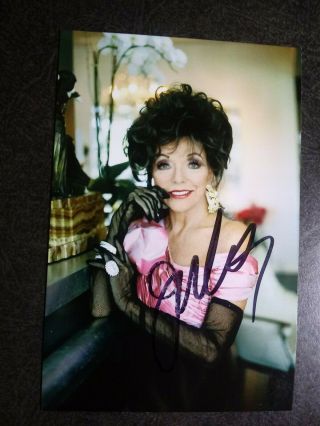Joan Collins Authentic Hand Signed Autograph 4x6 Photo - Famous Actress
