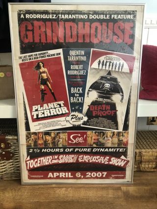 Grindhouse Large Movie Film Poster Rodriguez/tarantino 3 Foot X 2 Foot