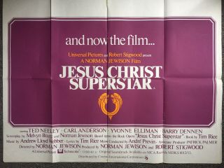 Jesus Christ Superstar (1972) Uk Quad Film Poster