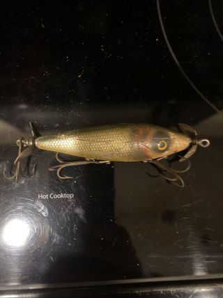 Old Fishing Lure Barracuda Brand St Pete Fla Colorful Antique Wood Fish Tackle