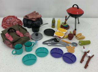 Our Generation Campfire Camping Accessory Set For 18” Dolls Campfire Lights Up