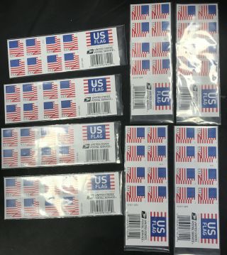 Usps Us Flag Forever Postage Stamps U.  S.  Flag 8 Booklets Of 20.  160 Stamps