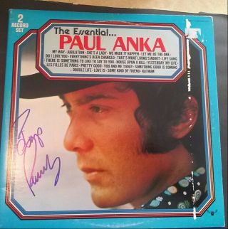 Paul Anka Autographed The Essential Record Album Legend In Person