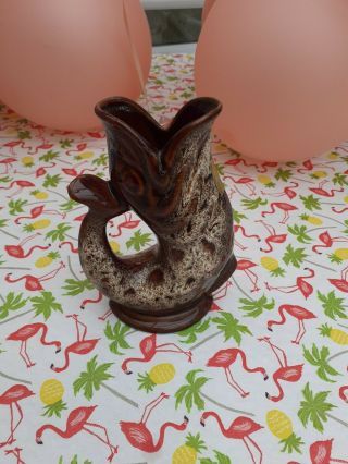 Vintage Open Mouthed Fish - Fosters Pottery Cornwall - Glug Jug