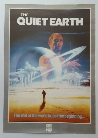 1980s The Quiet Earth Video Shop Film Poster Rolled Vgc