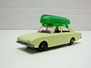 Lesney Matchbox Ford Corsair With Boat No 45 Diecast Vintage Vehicle