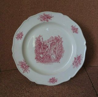 Vintage Rex Whistler Design Clovelly Plate Wedgwood