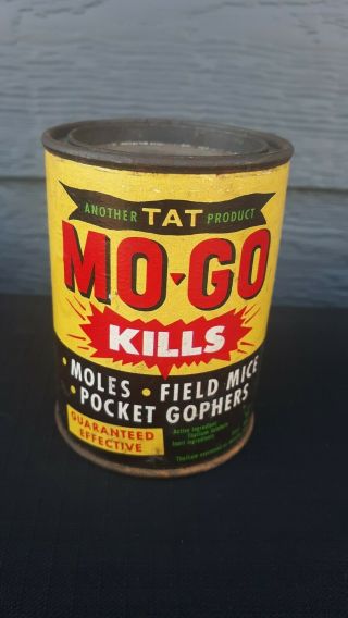 Mo Go Tin Cardboard Can Poison Rat Mouse Mice Gopher Trap Clifton Nj Jersey