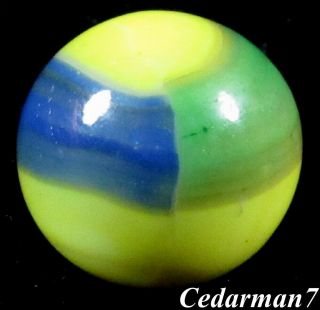 Cedarman7; Awesome Vintage 21/32 " Wet Marble King Hybrid Av Marble Toy