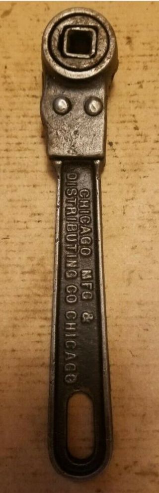 Antique Ratchet Wrench - Chicago Mfg.  & Distributing Co.  Chicago