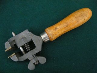 Vintage Hand Vise Gunsmith Jeweler Vice 1 - 1/4  V Smooth Jaw Made In Usa