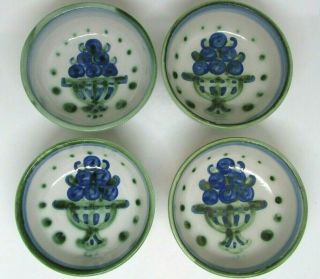 Ma Hadley (4) Blueberry Bouquet Cereal,  Ice Cream Bowls,  5.  5 "
