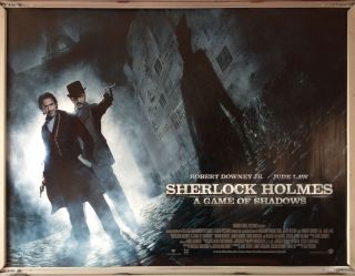Cinema Poster: Sherlock Holmes A Game Of Shadows 2011 (alley Quad)