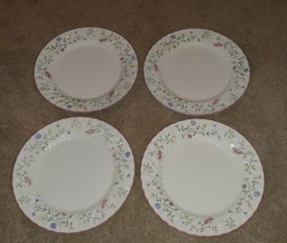 4 Johnson Brothers Summer Chintz Dinner Plates Staffordshire England 10 - 1/2 "