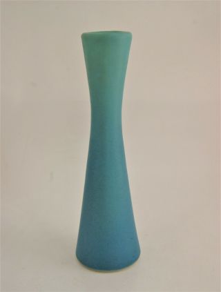 Vintage Mid Century Van Briggle Bud Vase Ming Blue Signed