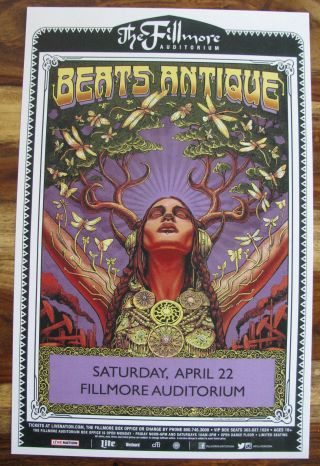 Beats Antique Fillmore - Denver,  Colorado 2017 Concert Poster 11x17 Handbill