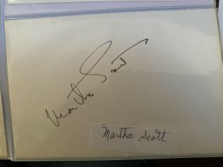 Walk Of Fame Martha Scott Autographed Card