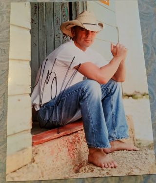 Kenny Chesney Autographed Hand Signed Photo 8.  5x11