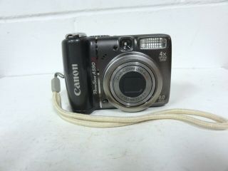 Vintage Canon Powershot A590 Gray Digital Camera 8.  0mp Vg
