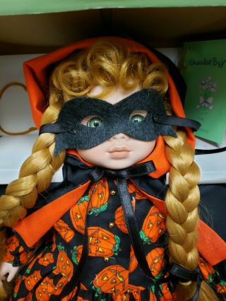 Vintage Mischief Eve Charlot Byj Halloween Musical Porcelain Doll Goebel 15 " 