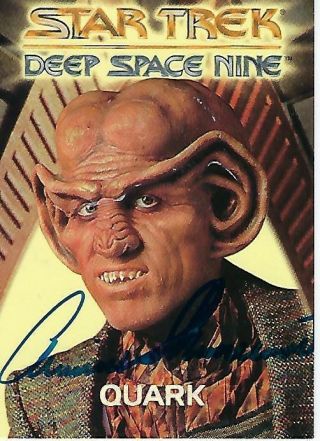 Armin Shimerman Signed 1994 " Star Trek " Deep Space Nine R8 - Quark