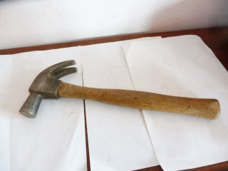 Vintage 20 Oz Garrington " Curlew " Wooden Handled Claw Hammer