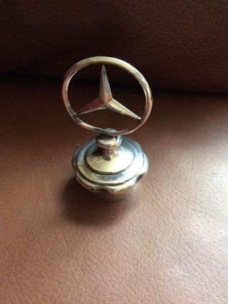 Vintage Wine Bottle Stopper - Mercedes Benz - Silver Plated