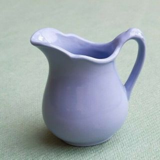 Vintage Grindley Blue Petal Ware Cream Jug - 10 Cm H