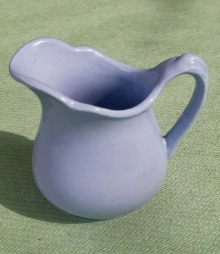 vintage Grindley Blue Petal Ware Cream Jug - 10 cm h 2