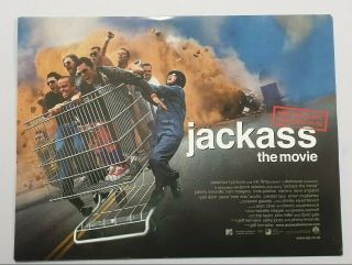 Jackass Mtv - Poster Cinema Mini Rare Cast The Movie