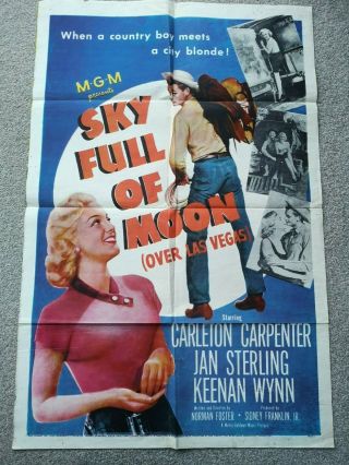Sky Full Of Moon (over Las Vegas) 1952 Us One Sheet Poster