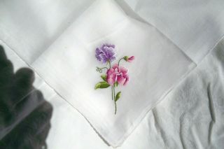 Vintage 12 " Square Handkerchief 1950 