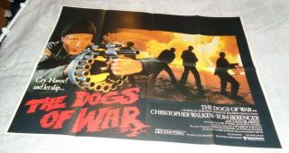 The Dogs Of War [ Quad Poster ] Christopher Walken And Tom Berenger