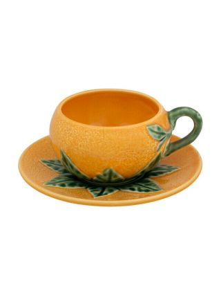 Coffee Cup And Saucer - Bordallo Pinheiro - Made In Portugal Gift