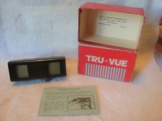 Vintage Tru - Vue Stereoscope View Finder W/instructions And Box.